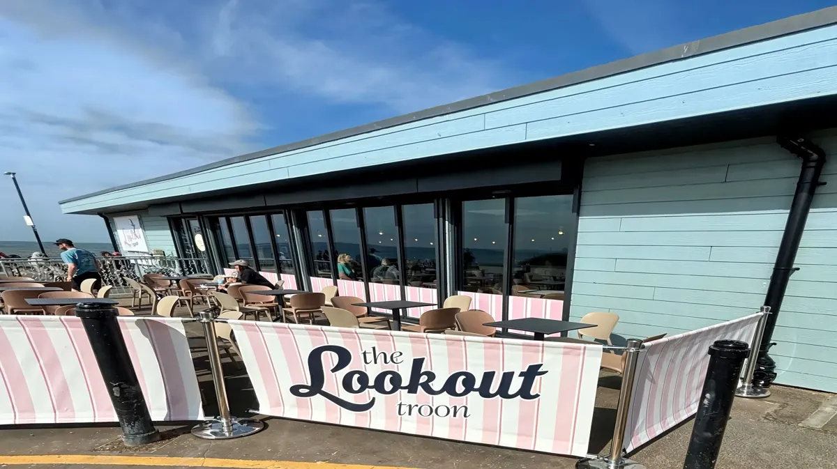 The Lookout, the refurbished kiosk on the Troon seafront