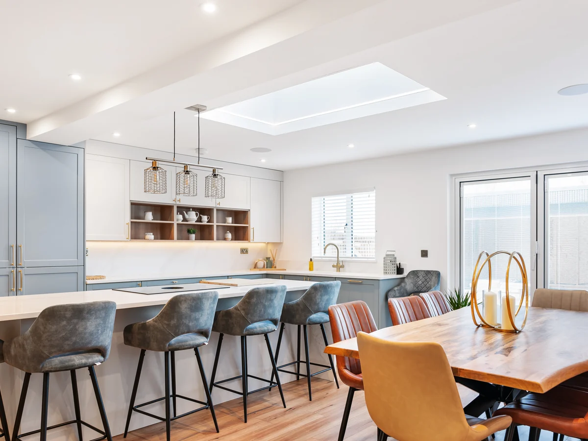 Open plan kitchen and dining extension, Kilmarnock